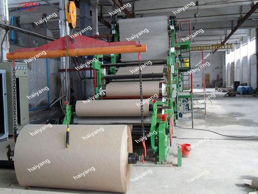 Het golfdocument die van Haiyang Kraftpapier Machineproductielijn 600m/Min 6200mm maken