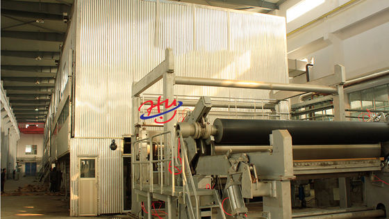 Het Document die van Kraftpapier van de tarwesteel tot Machine 3400mm maken Papierafval/Bamboe 250m/Min