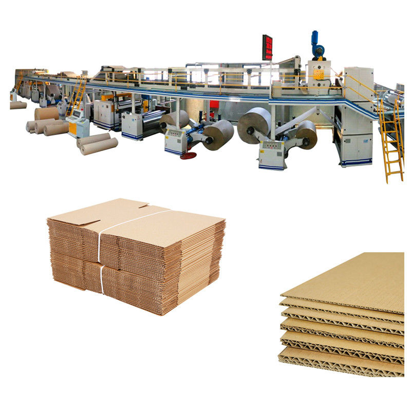 60-250 meters Min Corrugated Cardboard Production Line